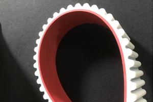 PU Timing belt with red rubber coating 3M/5M/8M/14M